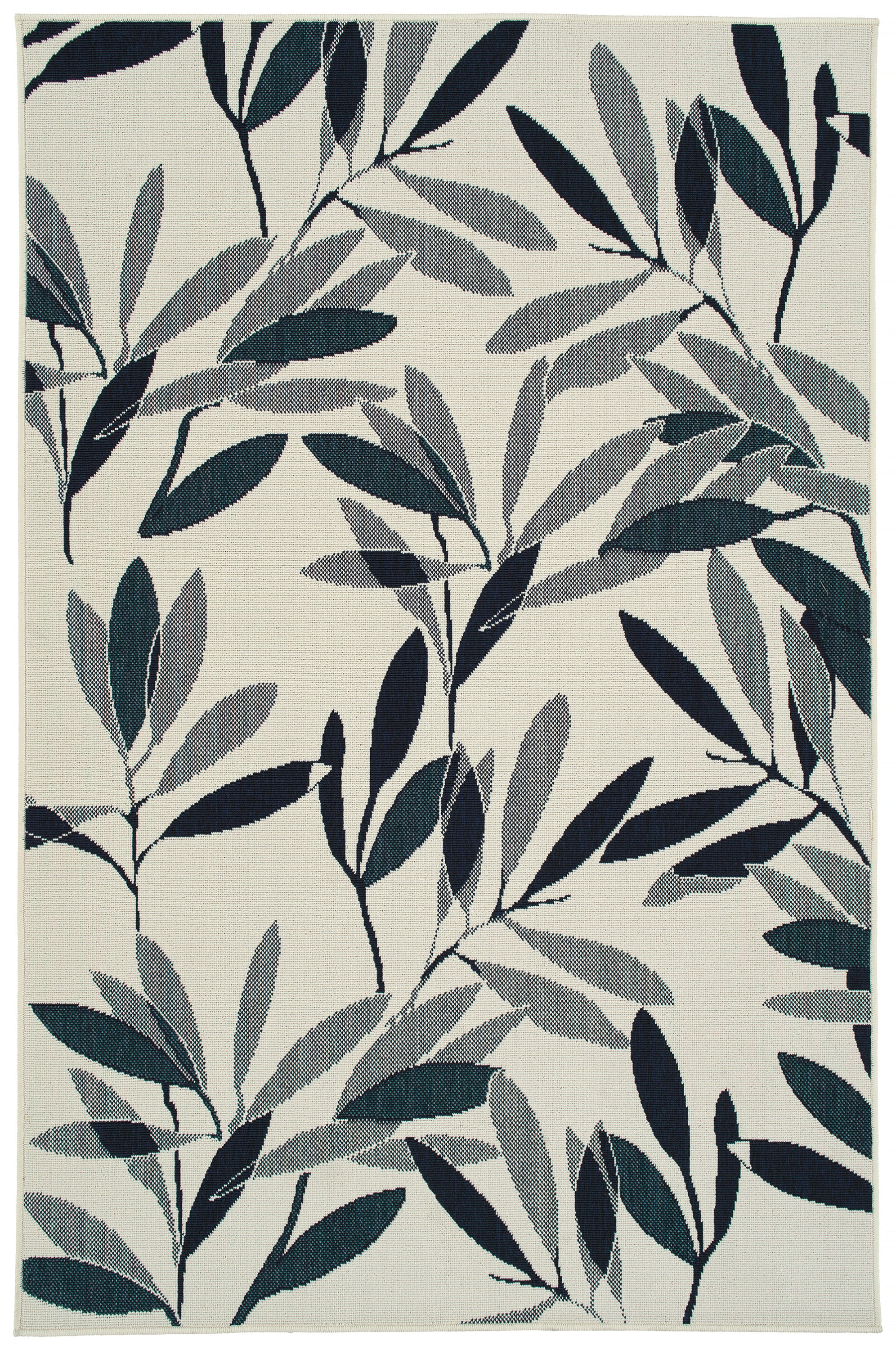 Modern, Textured Cut Pile 1'11' x 3'7' Rectangle Throw Rug