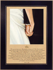 'I Do' By Bonnie Mohr, Printed Wall Art, Ready To Hang Framed Poster, Black Frame