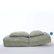 [VIDEO provided] Human Dog Bed ,Lazy Sofa Couch ,5 Adjustable Position,sit,sleep,fold,suit to put in bedroom, living room ,Space Saving Design,Green