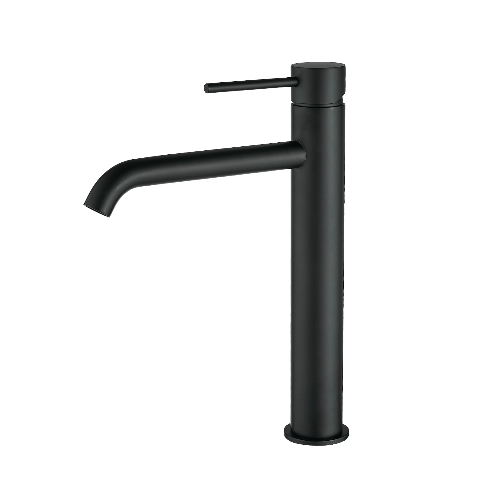 Black Tall Bathroom Faucet Black Faucet for Bathroom Sink, Single Hole Bathroom Faucet Modern Single Handle Vanity Basin Faucet