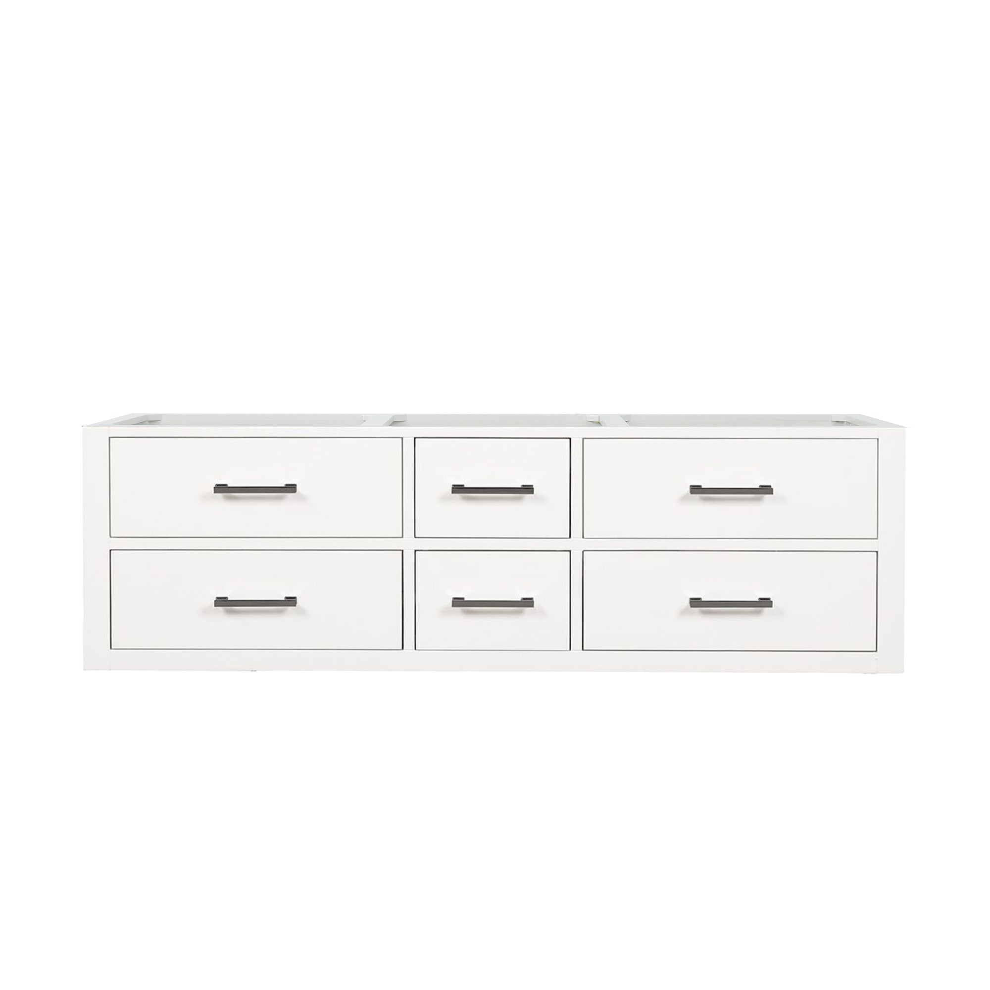 White Double Bath Vanity 60 in. W x 22 in. D