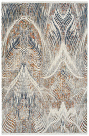 Modern, Abstract, Cut Pile 5'3' x 7'3' Rectangle Area Rug