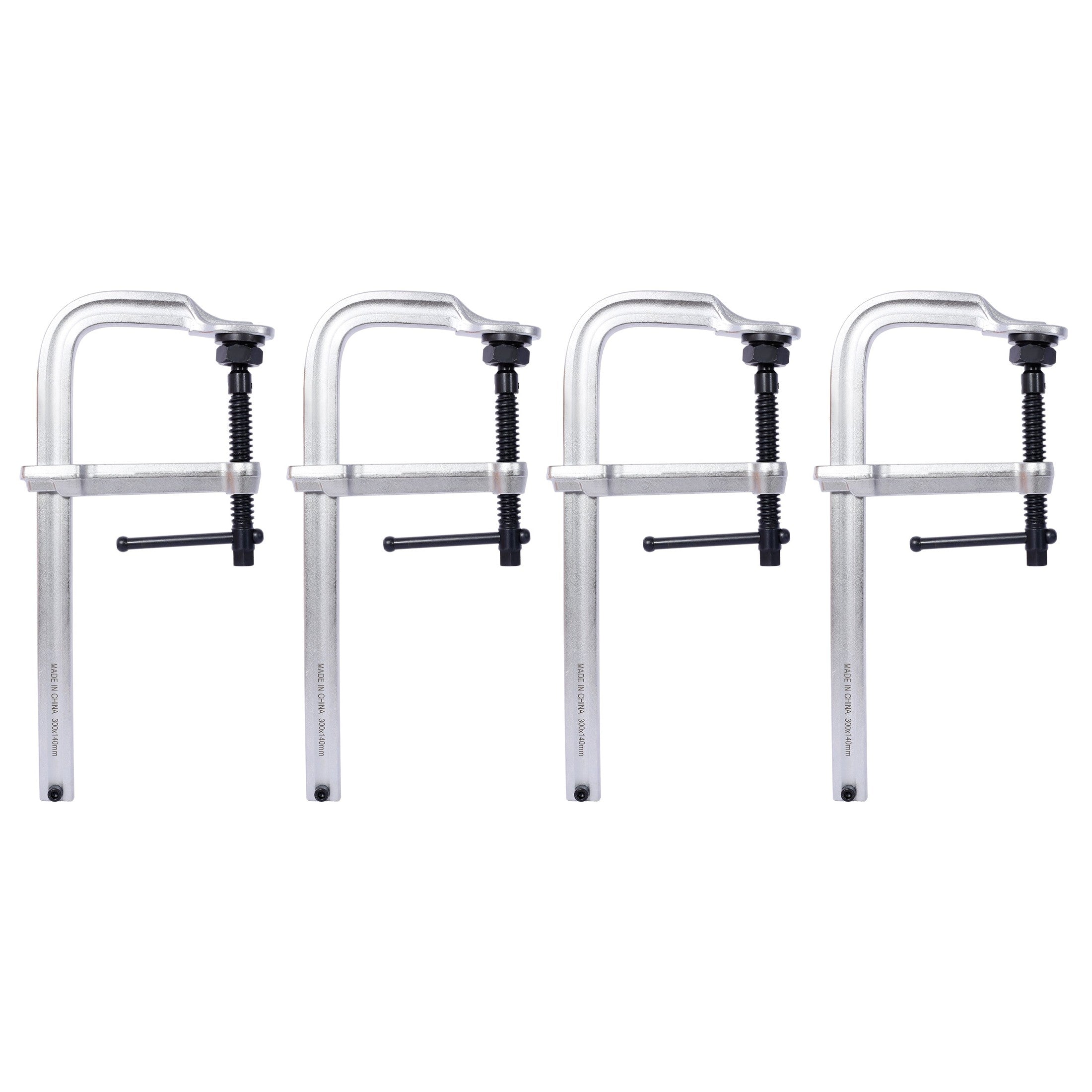 Heavy-Duty F-Clamp,Removable Swivel Pad, Deep Throat F Clamp 5-1/2', Heavy Duty Bar Clamp for Welding,12'x5 1/2' ,4 pcs pack