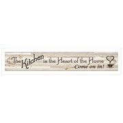 'Kitchen Is The Heart of The Home' by Millwork Engineering, Ready to Hang Framed Print, White Frame
