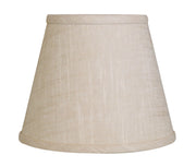 Slant Empire Hardback Lampshade with Bulb Clip, Stonewash