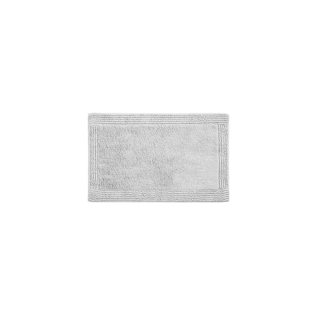 100% Cotton Tufted 3000GSM Reversible Bath Rug Grey 21x34'