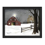 'Light in the Stable' By Billy Jacobs, Ready to Hang Framed Print, Black Frame