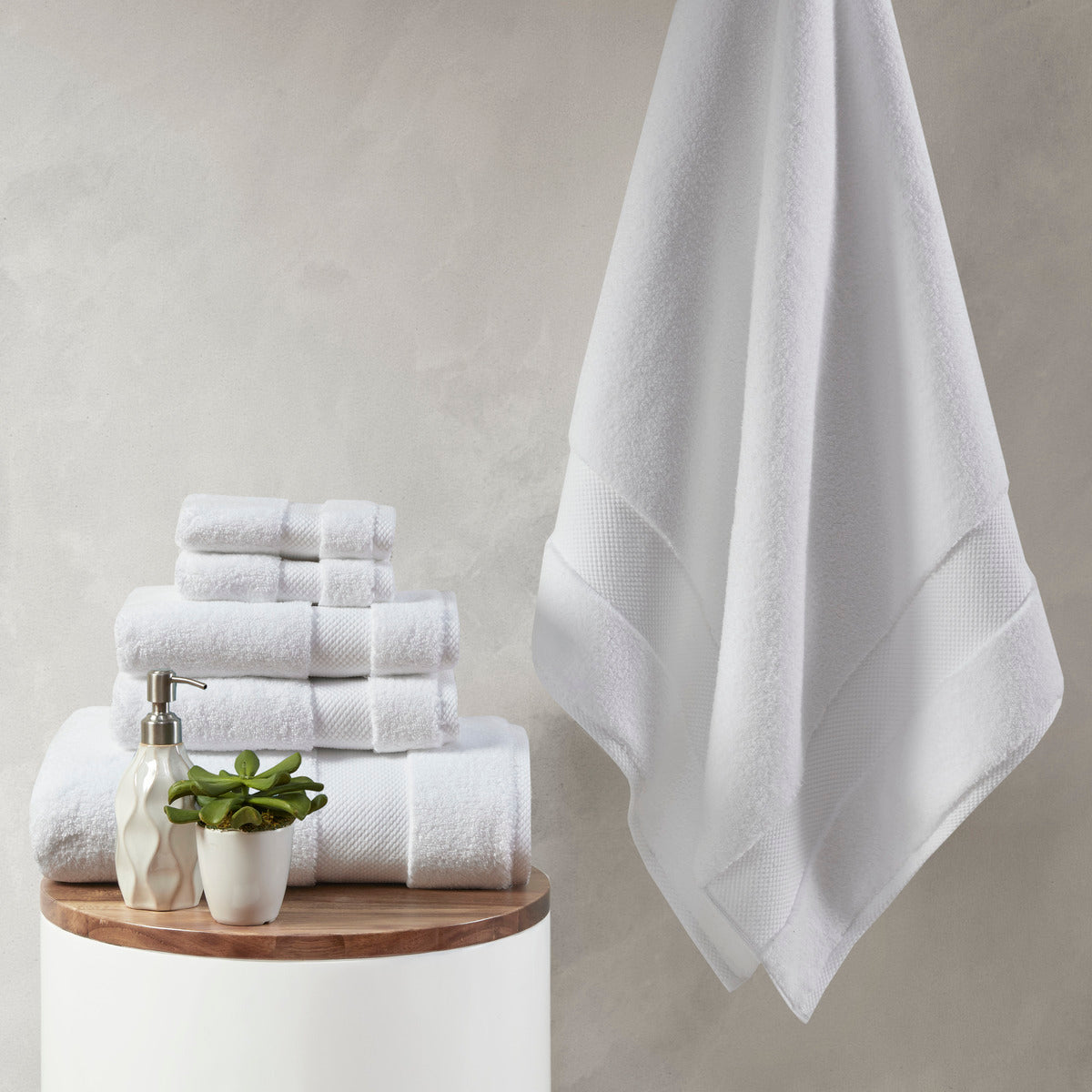 1000gsm 100% Cotton 6 Piece Towel Set