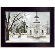 'I Heard the Bells on Christmas' by Billy Jacobs, Ready to Hang Framed Print, Black Frame