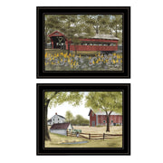 'The Spring House' 2-Piece Vignette by Billy Jacob, Black Frame