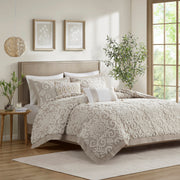 Cotton Comforter Mini Set Taupe King