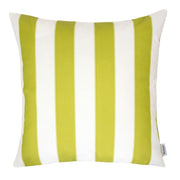 Horizon Stripe Pillow - Lime Green Outdoor & Indoor Pillow with Solarium Polyester Fabric, 20x20 inches