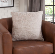 Lyric White/Gold Throw Pillow