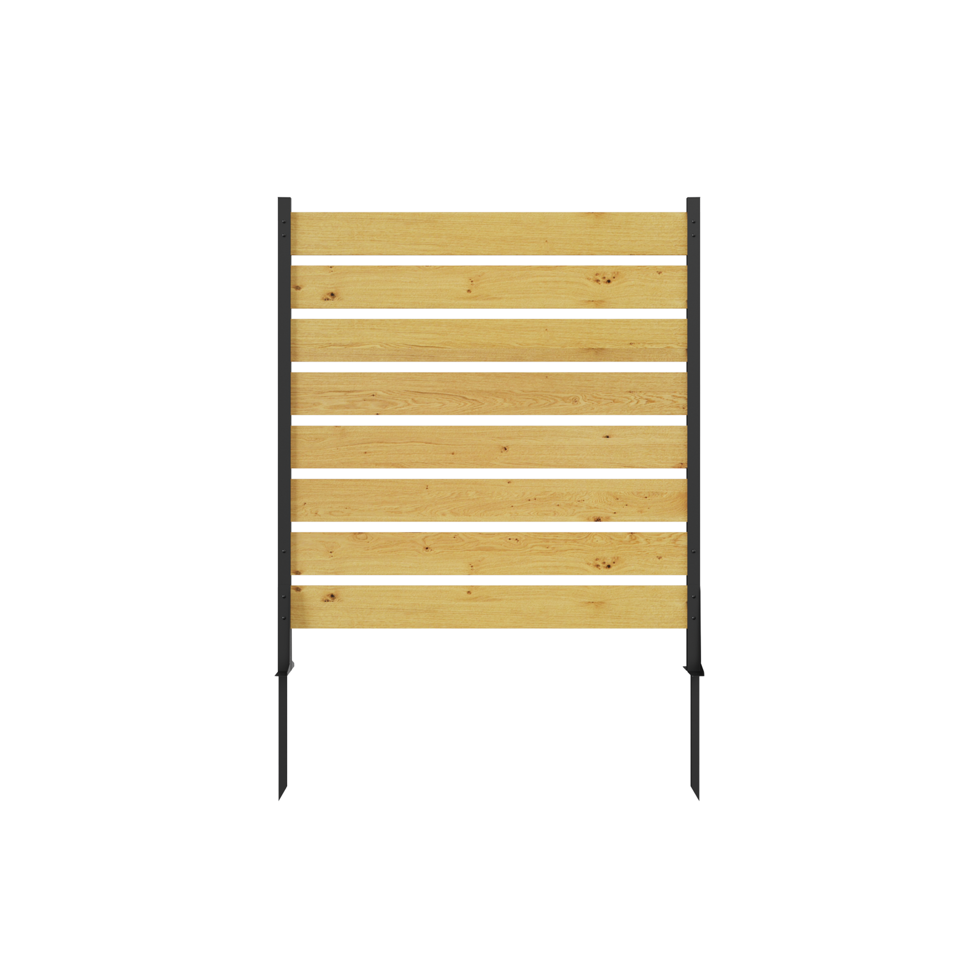 Goodyo Outdoor Privacy Screen 55'x38.5'W Cedar Wood and Aluminum Frame Fence for Pool Equipment and Trash Can Enclosures