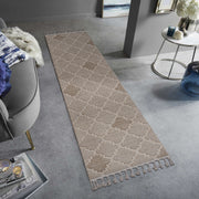 Guros Collection 2X8 Cream / Trellis Indoor / Outdoor Runner Rug
