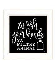 'Wash Your Hands' by Fearfully Made Creations, Ready to Hang Framed Print, White Frame
