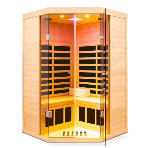 Hemlock sauna for pentagonal