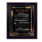 'This is Your Time' By Marla Rae, Printed Wall Art, Ready To Hang Framed Poster, Black Frame