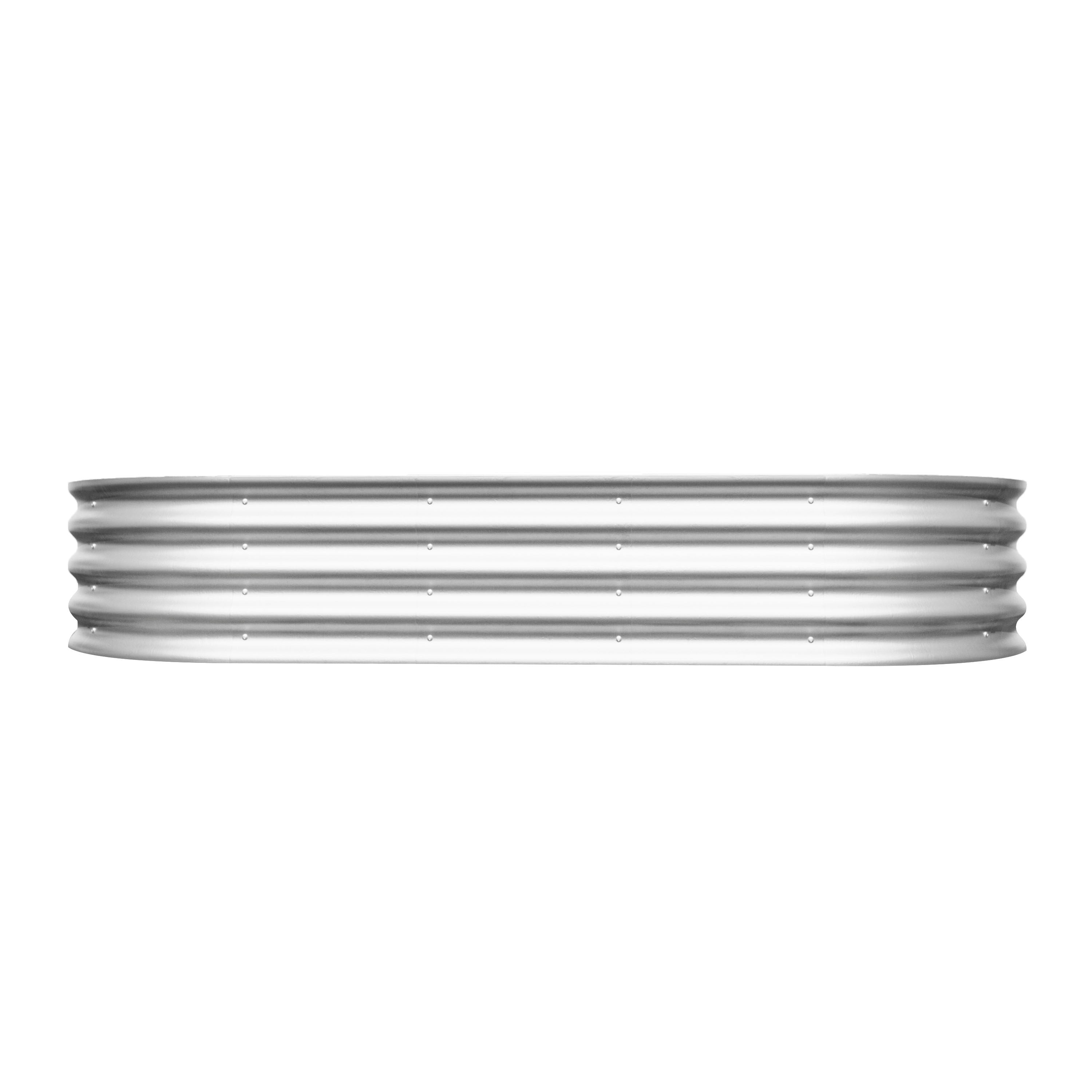 Heavy Duty Galvanized Raised Garden Bed Kit for Vegetables, Flowers & Herbs, Silver, 6x3x1ft