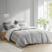 Full/Queen 3 Piece Cotton Jacquard Duvet Cover Set