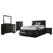 Isabel Black 5-piece Storage Bedroom Set