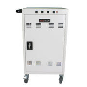 Mobile Charging Cart for Tablets Laptops 35-Device Capacity Matt White Metal