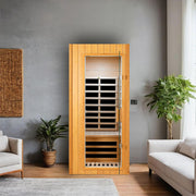 Hemlock One-person far infrared roof embedded indoor sauna room