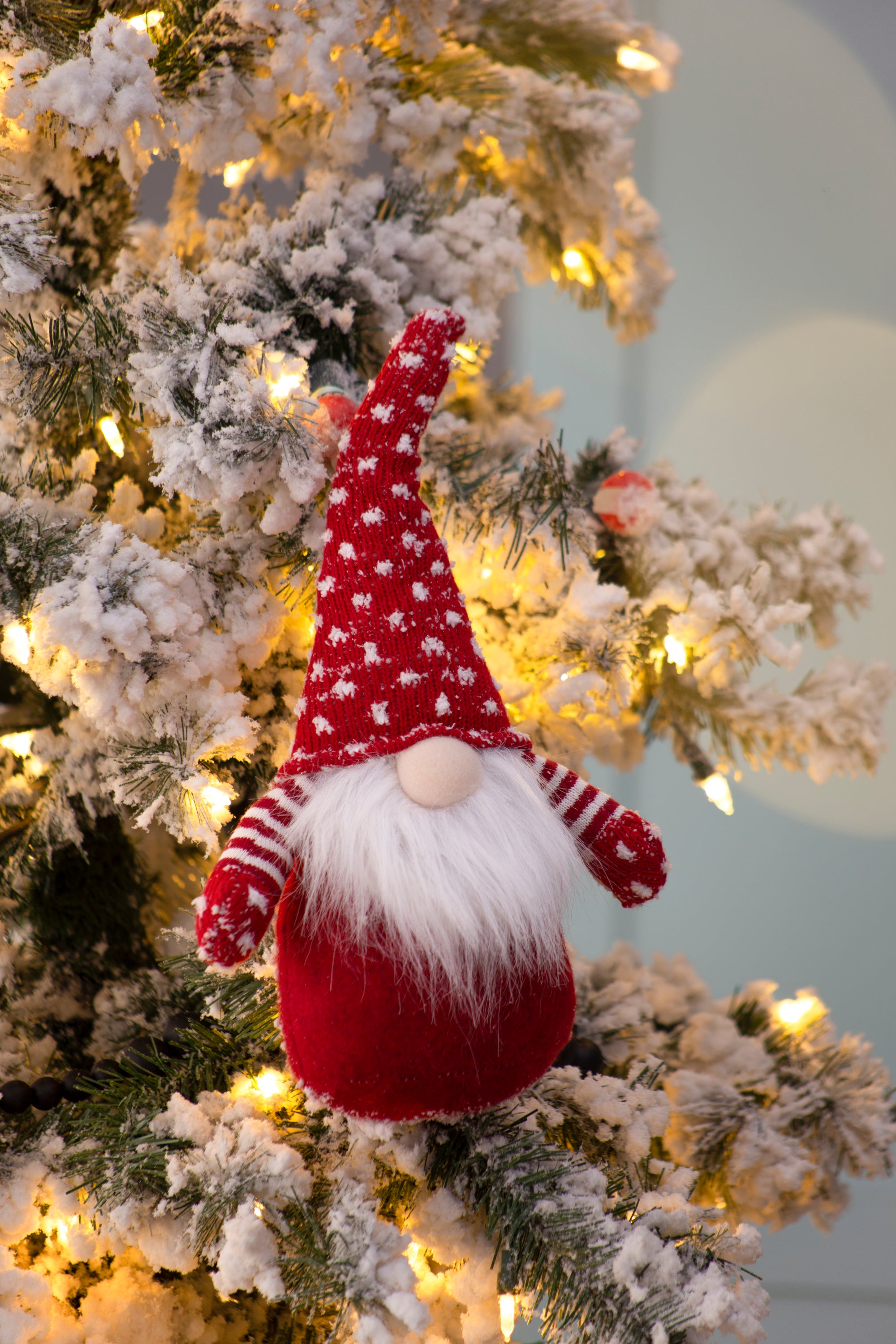 5.7x3x13.8'H Fabric Gnome Table Sitter, 2 Pack