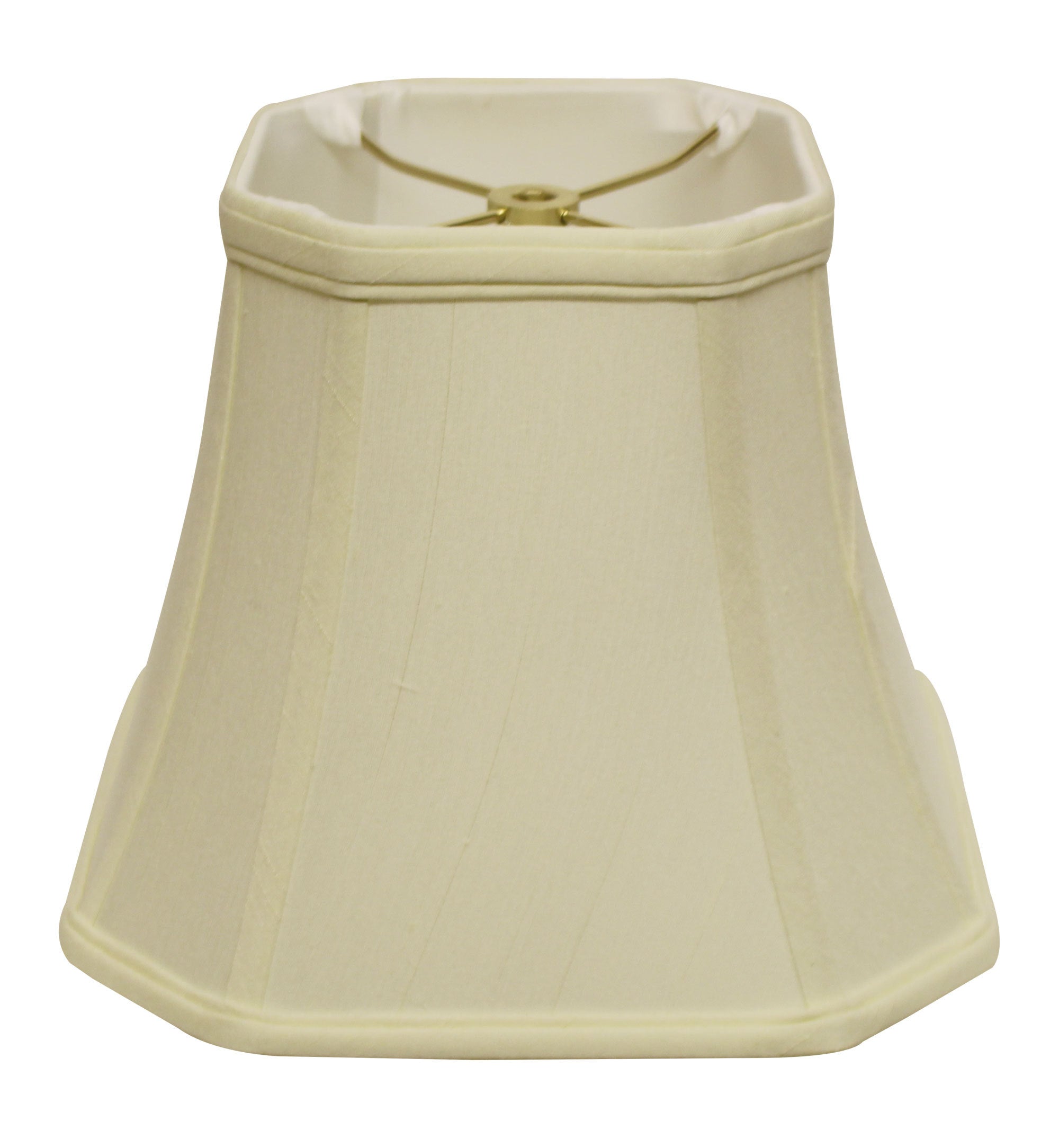 Slant Cut Corner Square Bell Softback Lampshade with Washer Fitter, Egg