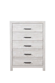 Denver Modern Style 5-Drawer Chest Made with Wood in Natural Rustic  same as B009P152659 (CA inventory)
