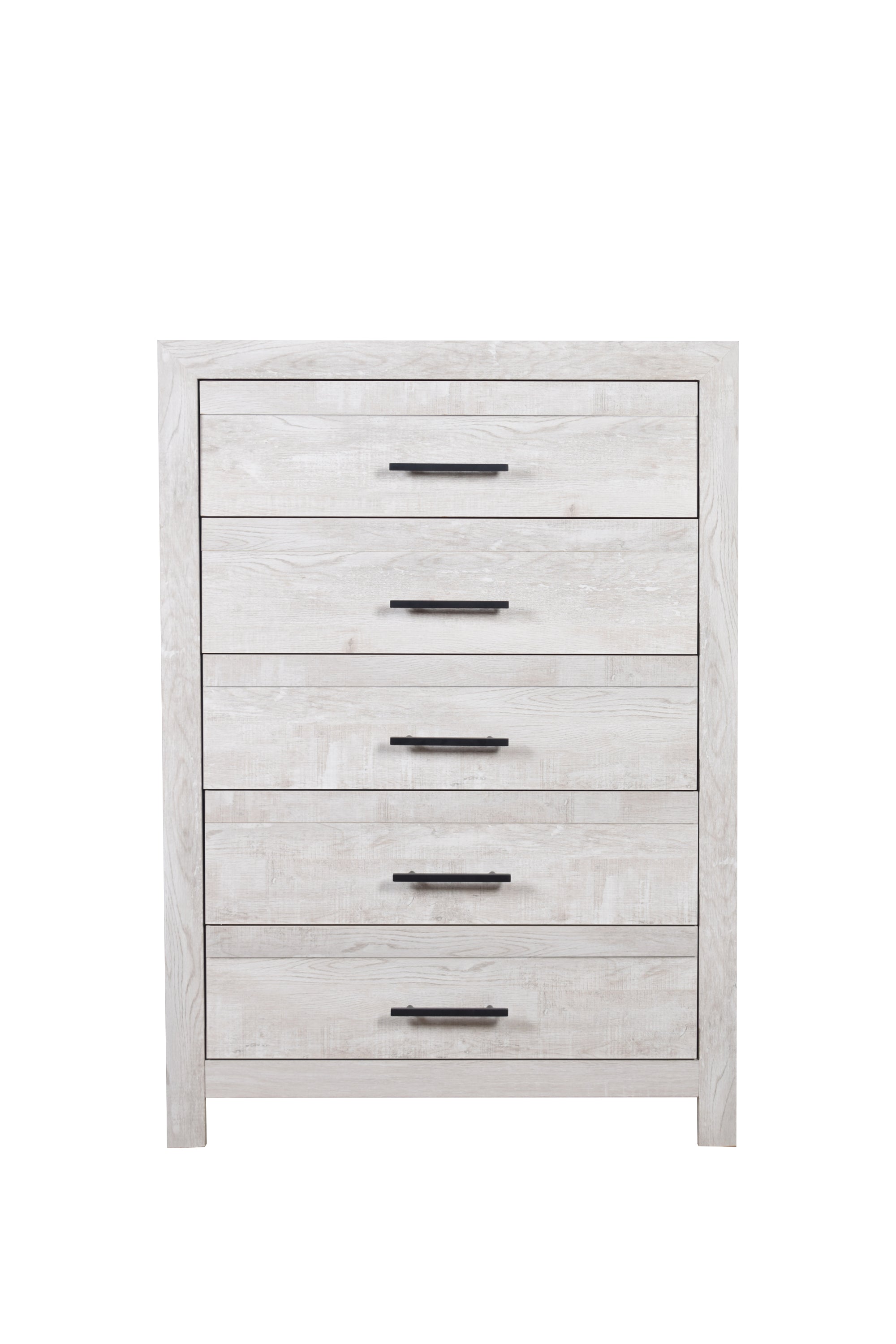 Denver Modern Style 5-Drawer Chest Made with Wood in Natural Rustic  same as B009P152659 (CA inventory)