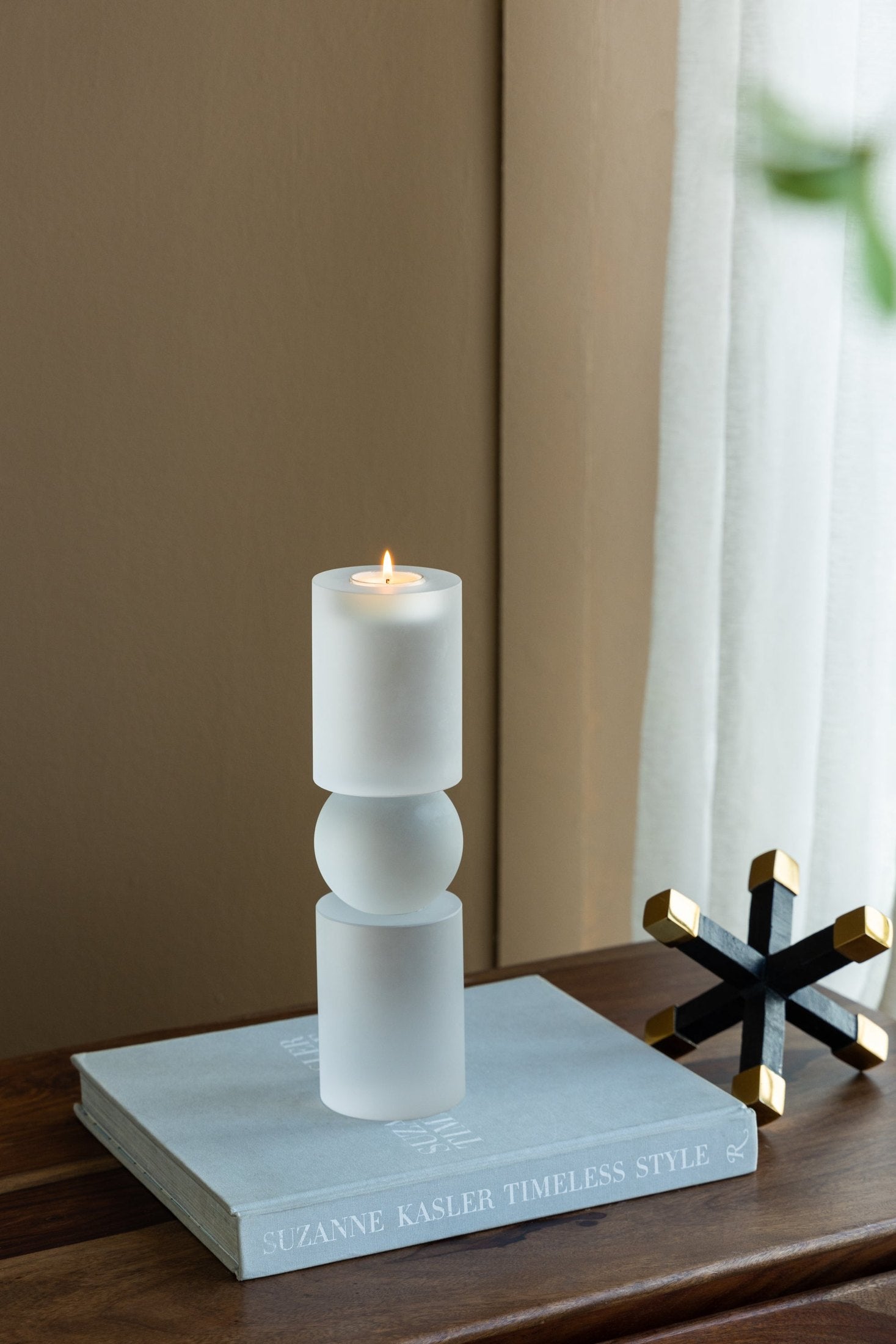 D3.1x11' Palisade Medium Glass Candle Holder