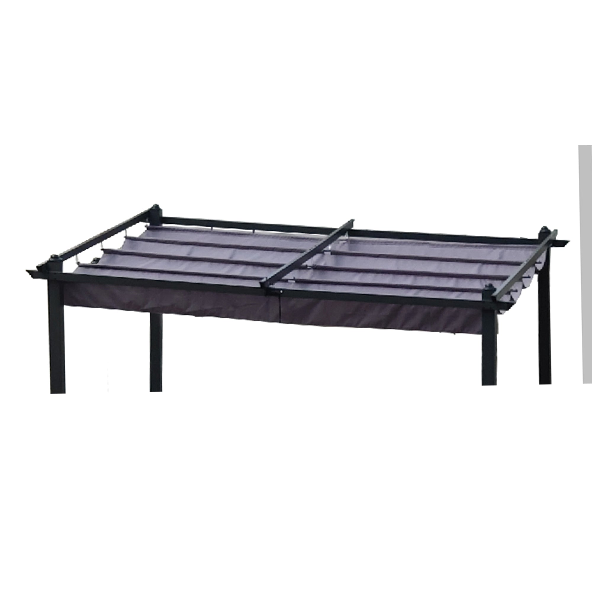 Replacement Canopy Top Fabric for 10x10 Ft Outdoor Patio Retractable Pergola Sunshelter Pergola Canopy