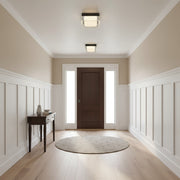 8-inch Black Integrated LED Flush Mount