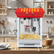Bar Style Popcorn Machine, 6-Ounce Popcorn Maker Popper, Red