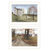 'The Road Home' 2-Piece Vignette by Billy Jacobs, White Frame