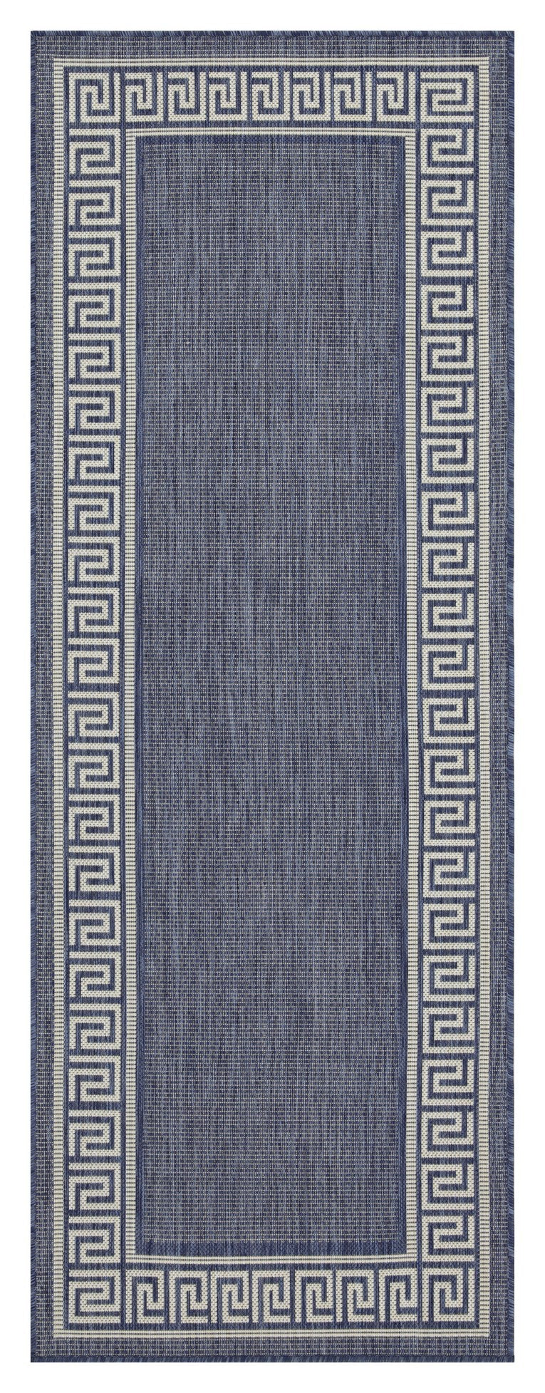 Sunshine GC_HAR2001 Blue 2 ft. 7 in. x 7 ft. 3 in. Indoor/Outdoor Area Rug