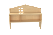Headboard Storage Cabinet for Full-size Montessori Floor Bed Natural,Freely collocation
