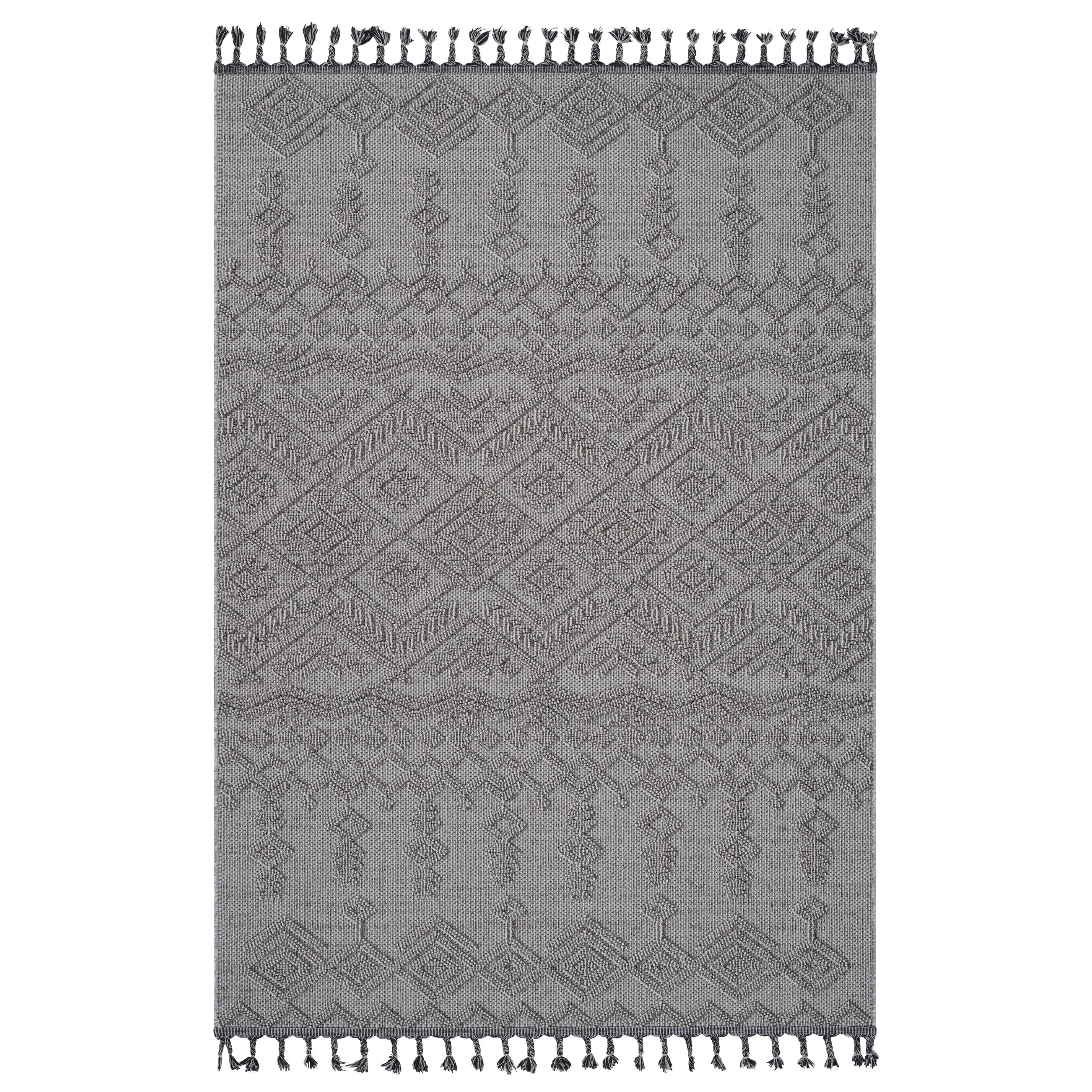 Guros Collection 8X10 White / White / Traditional Indoor / Outdoor Area Rug