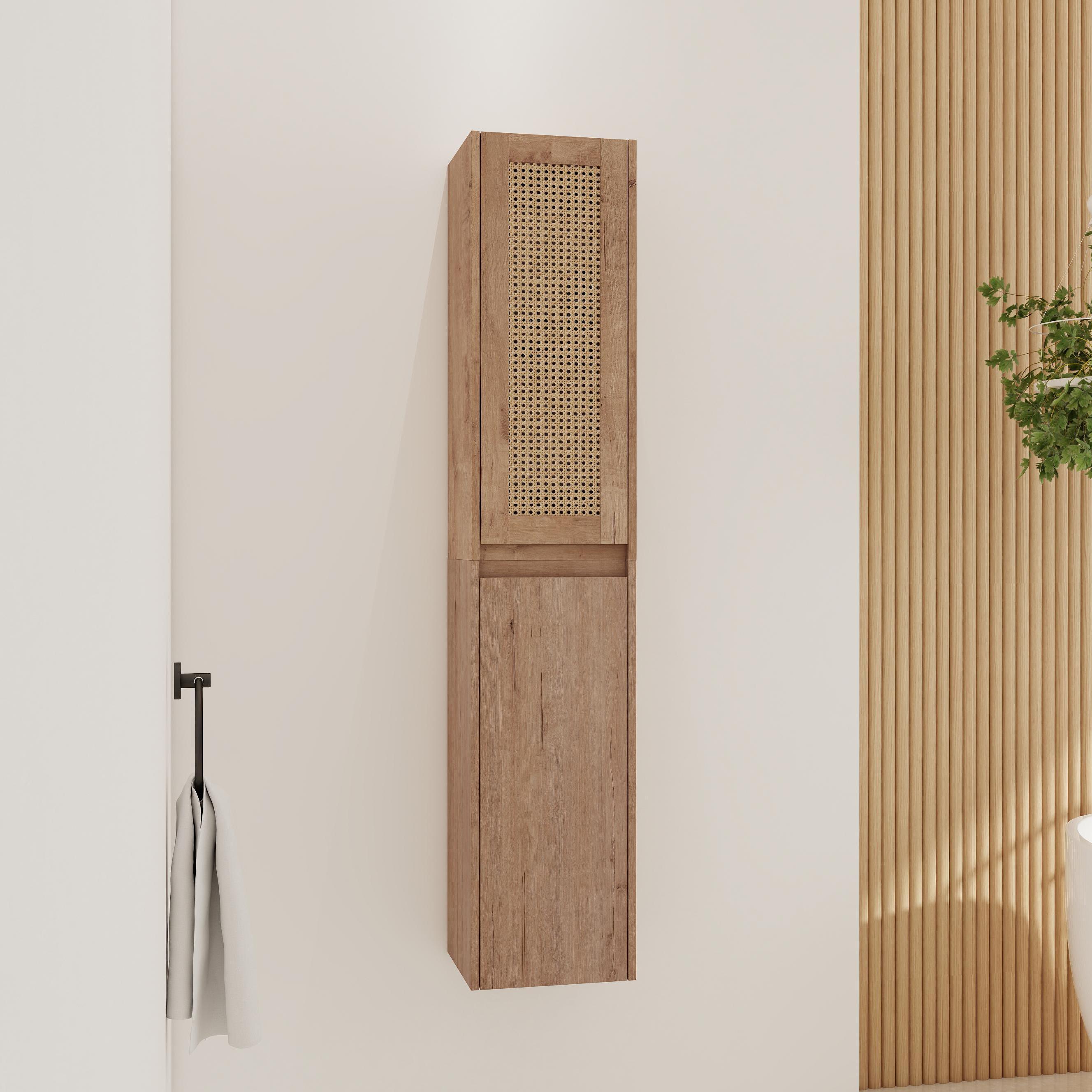 12' Bathroom Side Cabinet,Soft Close Doors,Float Mounting Design, 00512IMO-00112IMO (KD-Packing)