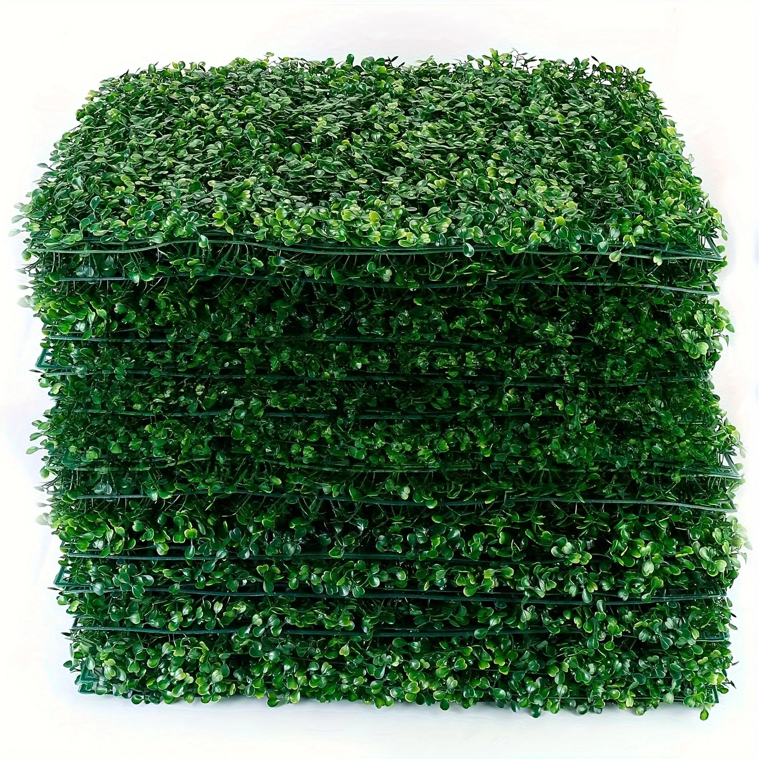 12PCS 24'x16' Artificial Boxwood Boards, UV Protected Grass Wall Panels & Boxwood Fence Panels for Green Wall Decor, Garden Fence, Wedding Backyard Decoration
