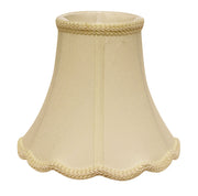 Slant Scallop Bell Softback Lampshade with Washer Fitter, Egg