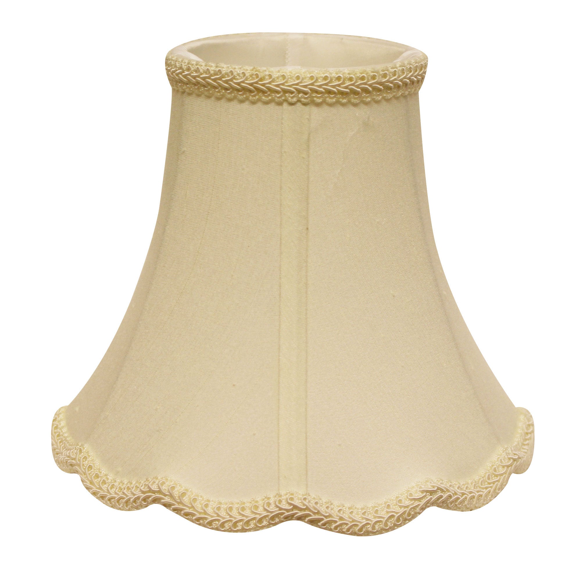 Slant Scallop Bell Softback Lampshade with Washer Fitter, Egg