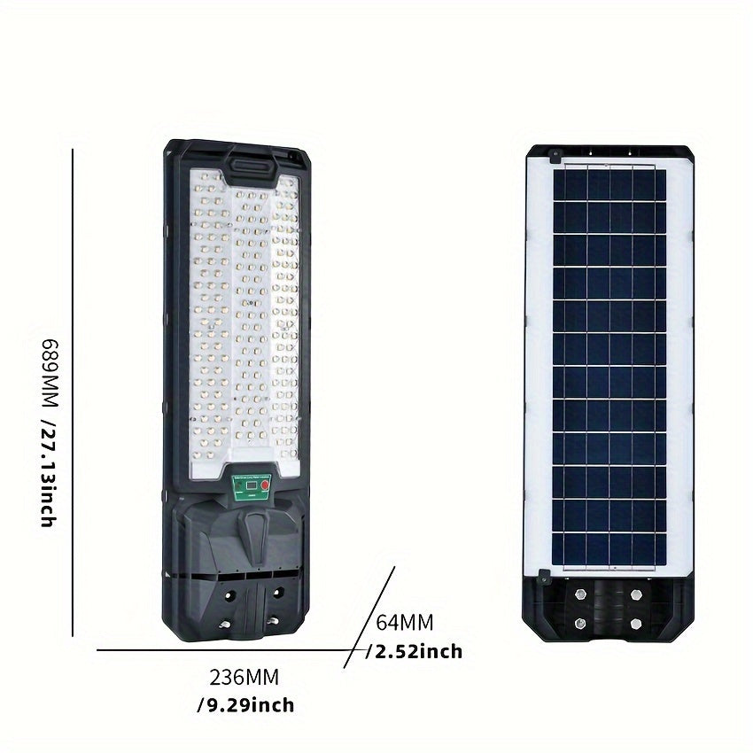 Solar Street Lights Outdoor, Parking Lot Lights with 181PCS LED Beads , IP65 Waterproof Solar Flood Lights, Dusk to Dawn Solar Lights for Garden, Street Side Road,Courtyard Villa,City Square