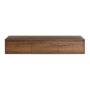 Premium Brown Ebony 60' Bathroom Cabinet with Soft Close Drawer and Float Mounting Design -Excluding Sink