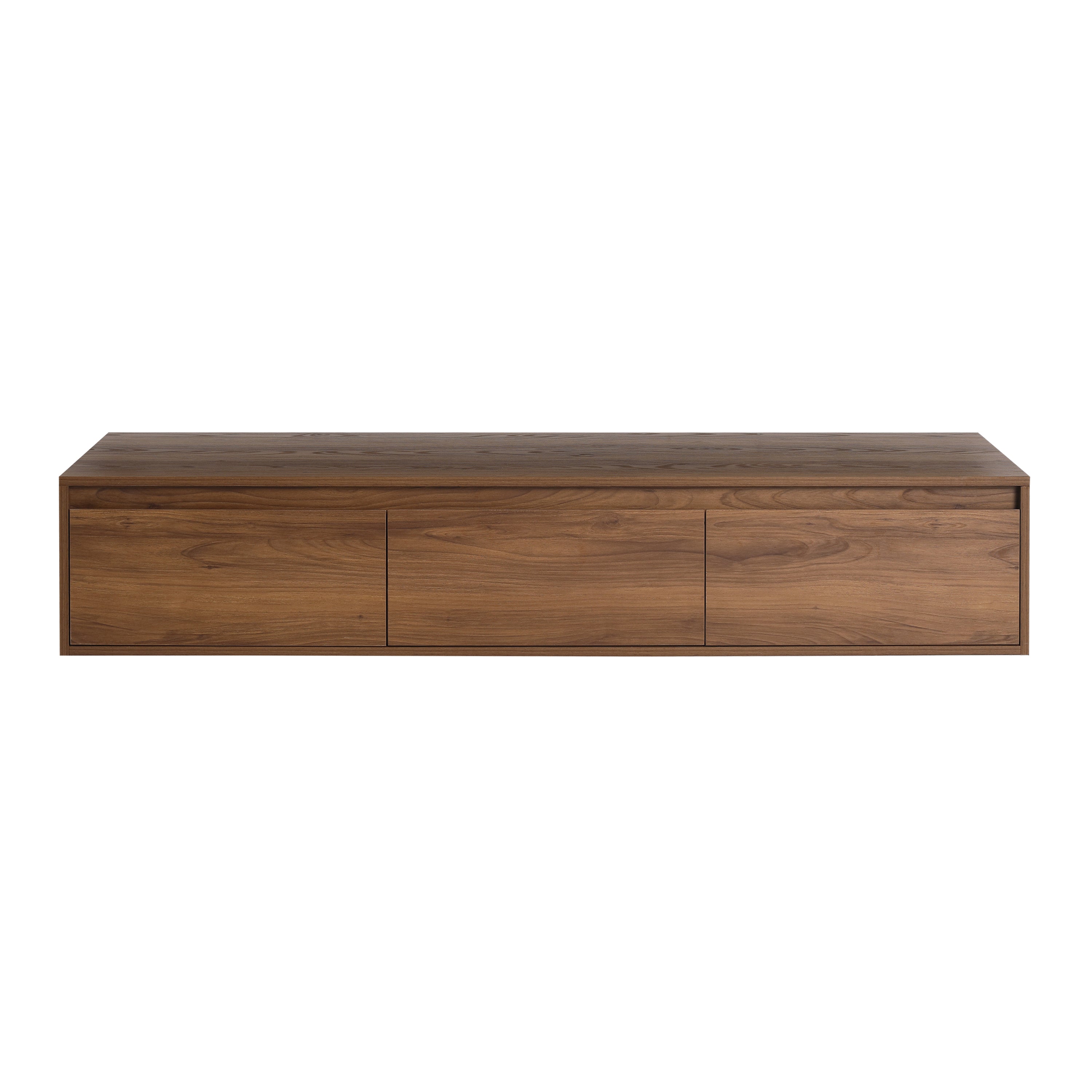 Premium Brown Ebony 60' Bathroom Cabinet with Soft Close Drawer and Float Mounting Design -Excluding Sink
