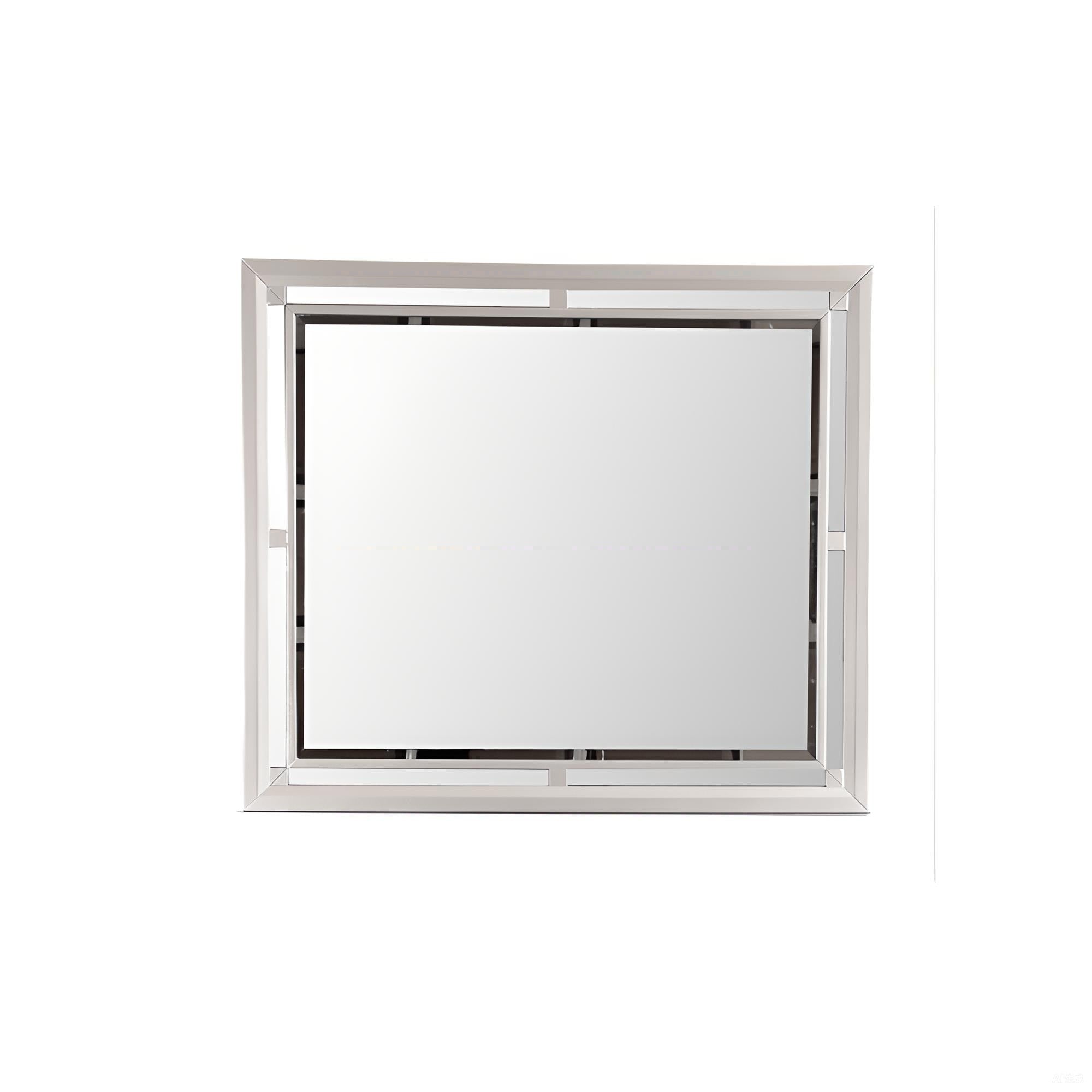 Alana G6800-M Mirror, Silver Champagne, Low Distortion Glass, Particle Board, 36x42 inches