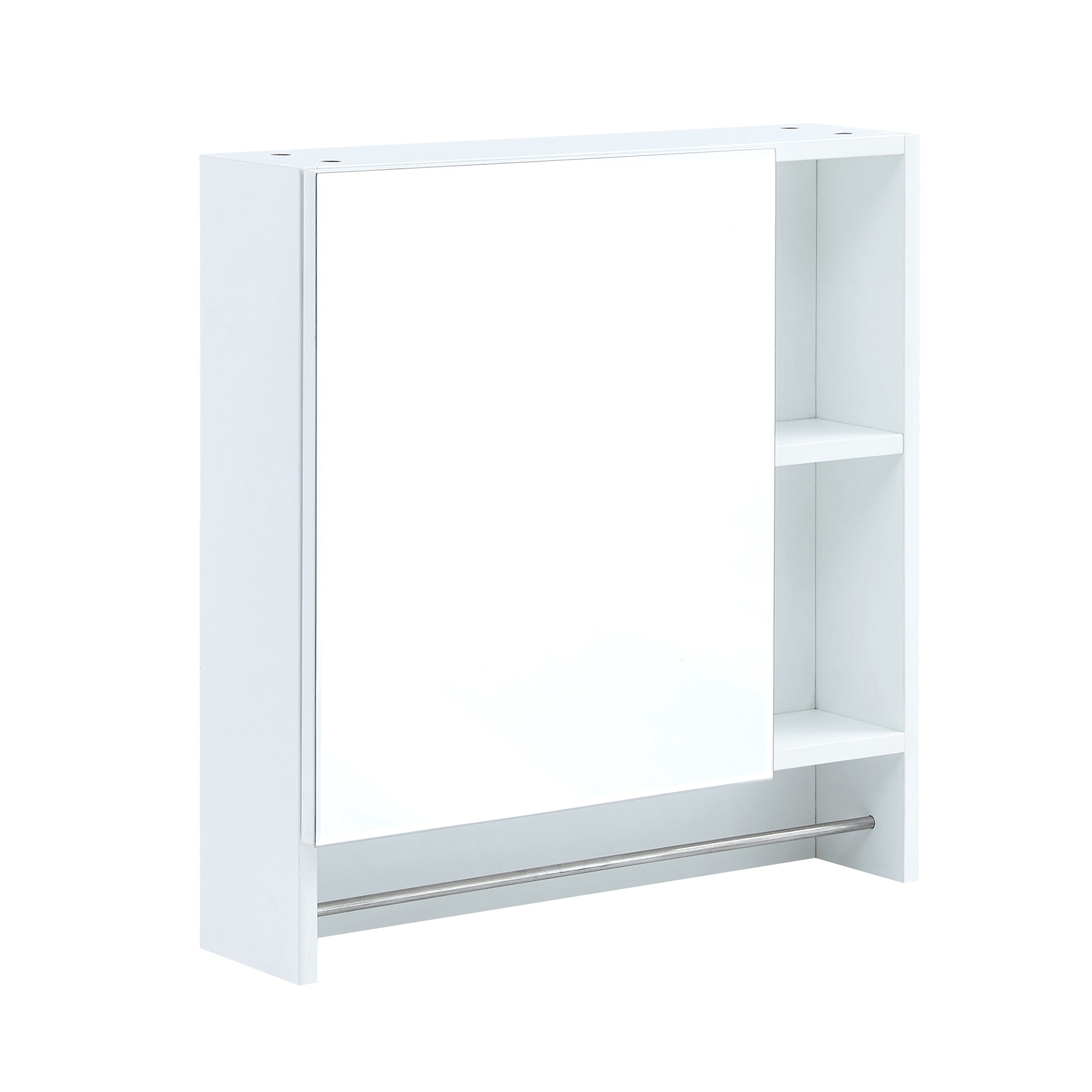 Wall Mounted Bathroom Storage Cabinet with Mirror Door,Medicine Cabinet,Over The Toilet Storage Cabinet with Shelves and Towel Rack