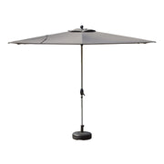Rectangle Patio Umbrella with Crank Lift and Tilt Function, Grey (Base not included)