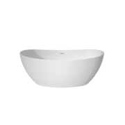 Acrylic Free Standing Tubs 60'-Luxury Spacious, Modern Deep Soaking Bath-tubs,White